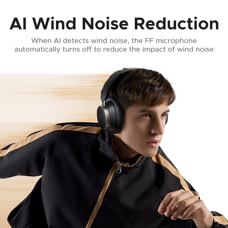 UGREEN Studio Pro com tecnologia AI Wind Noise Reduction para chamadas mais claras