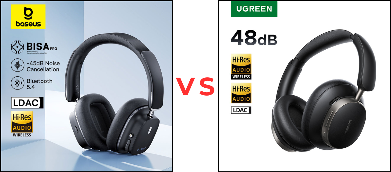 Baseus Bowie 30 Max vs UGREEN Studio Pro – Qual Vale Mais a Pena?