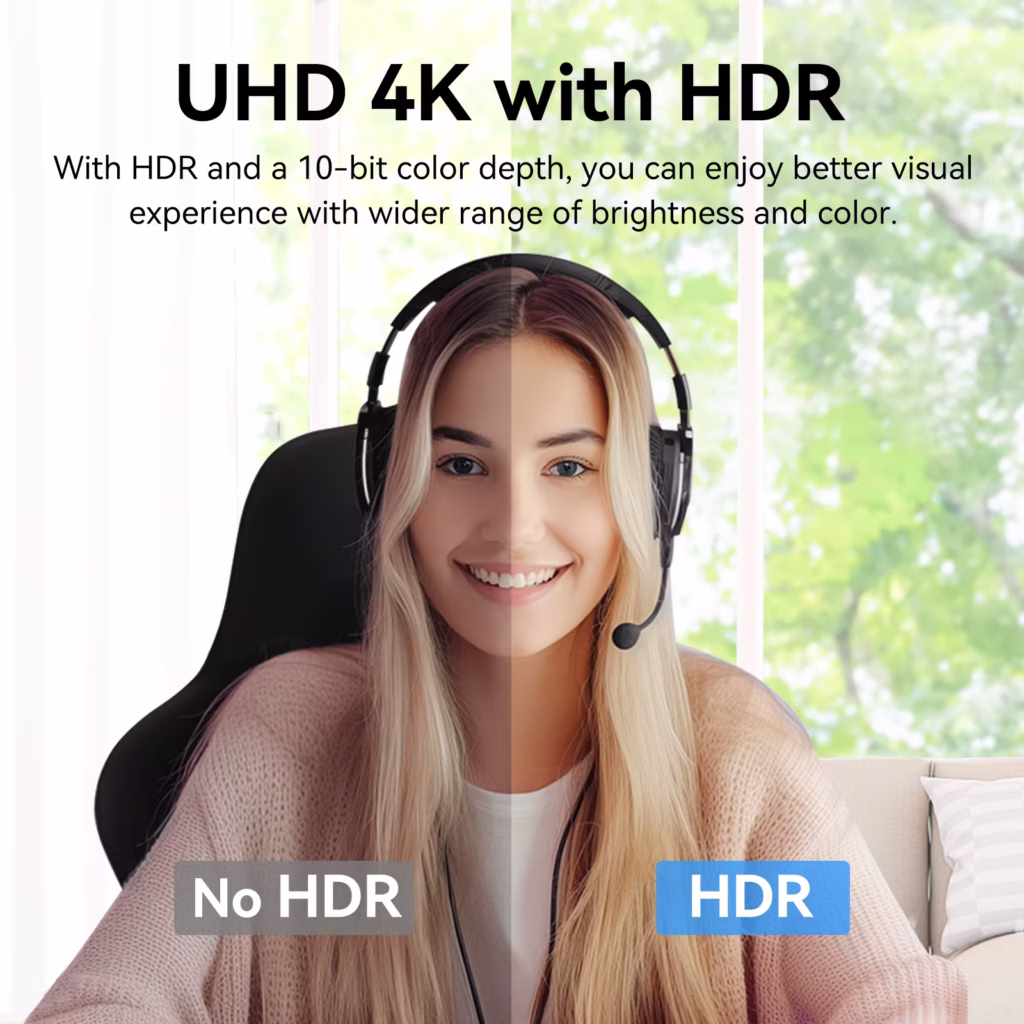 HDR da EMEET S800 melhora brilho e cores da imagem