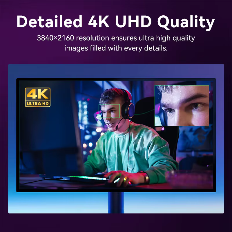 Qualidade de imagem UHD 4K da webcam EMEET S800
