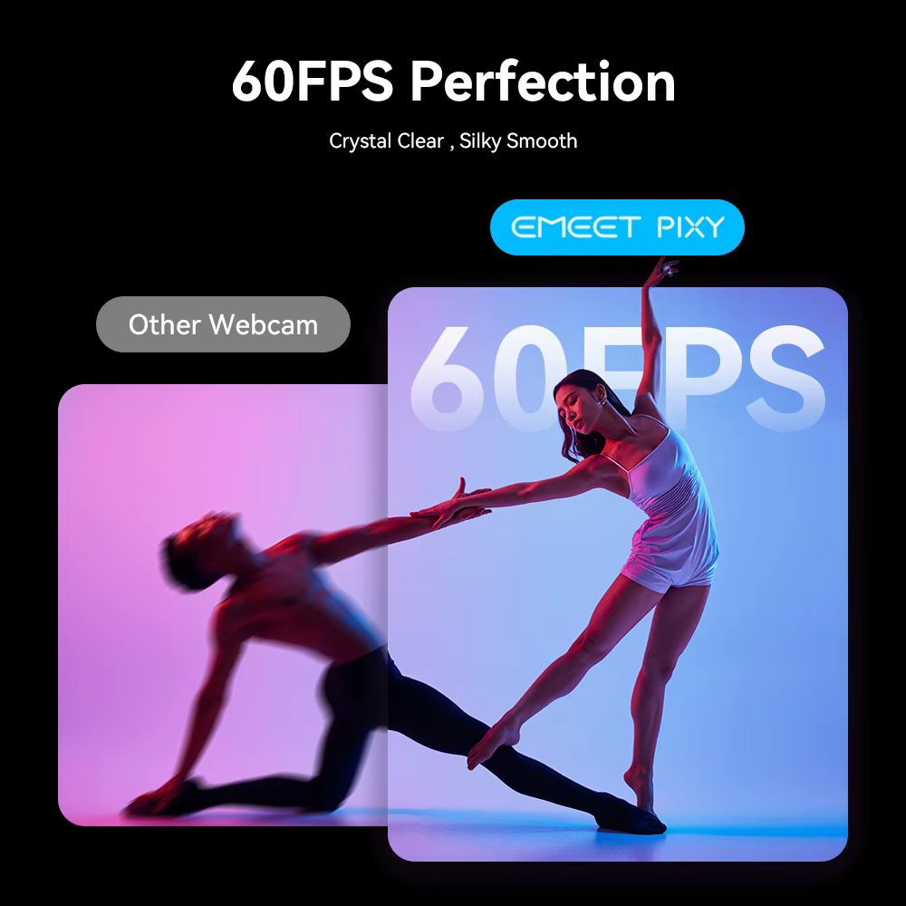 EMEET PIXY com gravação fluida a 60FPS em Full HD