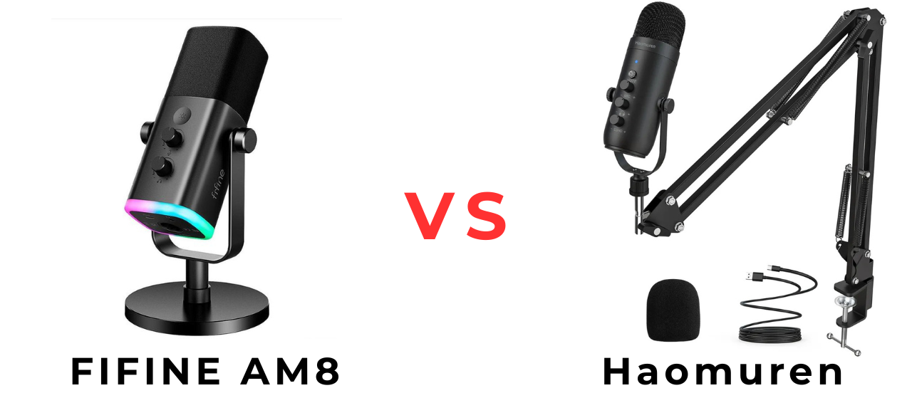FIFINE AM8 vs Haomuren Microfone USB – Qual Vale Mais a Pena?