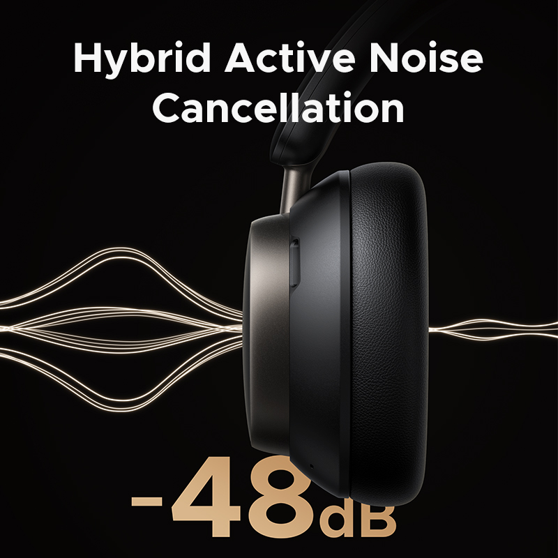UGREEN Studio Pro com cancelamento de ruído híbrido ANC até 48dB