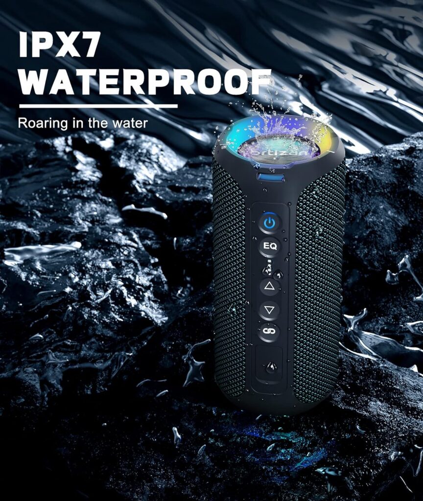 Ortizan X8 Pro coluna portátil resistente à água com certificação IPX7