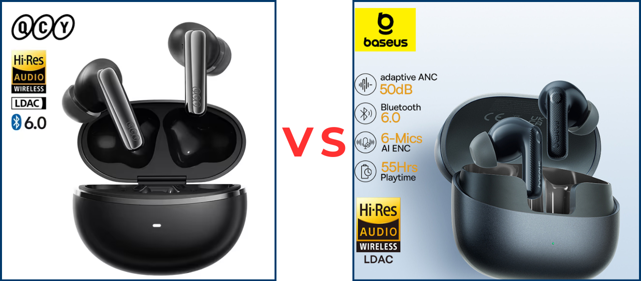 QCY MeloBuds N70 vs Baseus EP10 Pro – Qual Vale Mais a Pena em 2026?