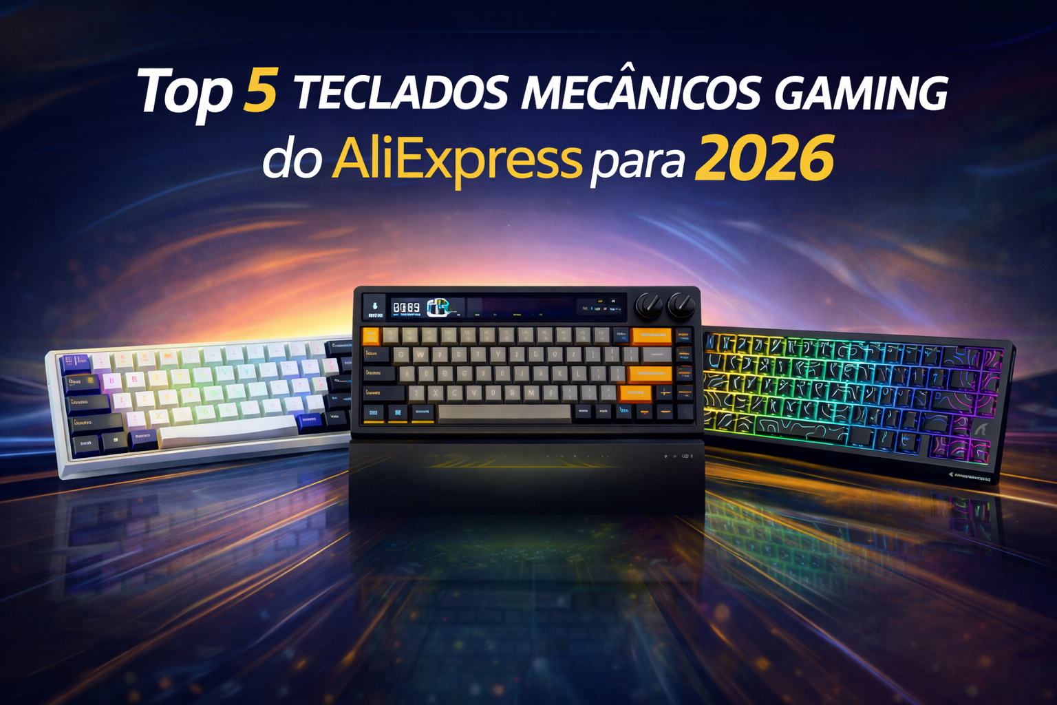 Top 5 Teclados Mecânicos Gaming do AliExpress em 2026