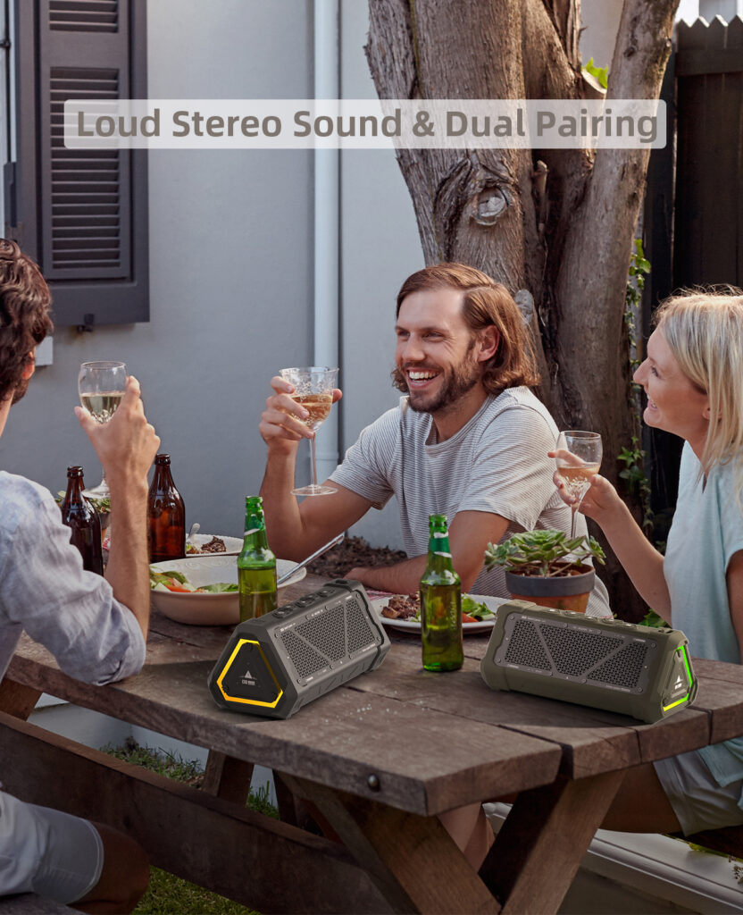 MLOVE P3 coluna bluetooth portátil com emparelhamento TWS estéreo
