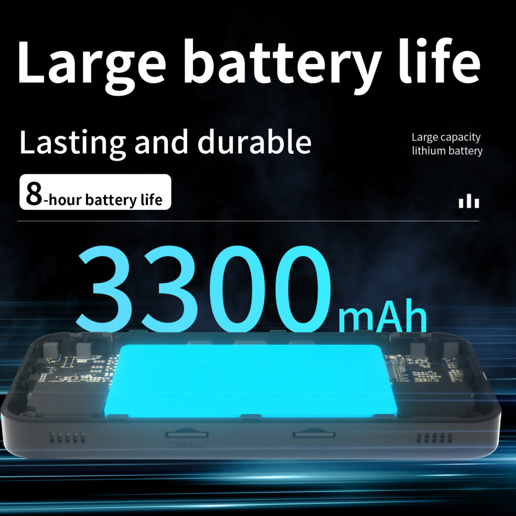 Anbernic RG35XX H com bateria de 3300mAh e autonomia até 8 horas de jogo