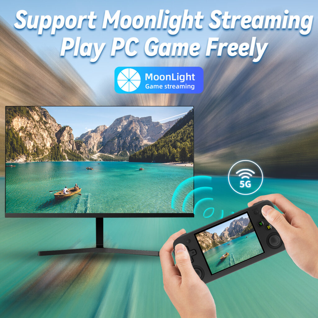 Anbernic RG35XX H com suporte para streaming de jogos e ligação WiFi para jogar online
