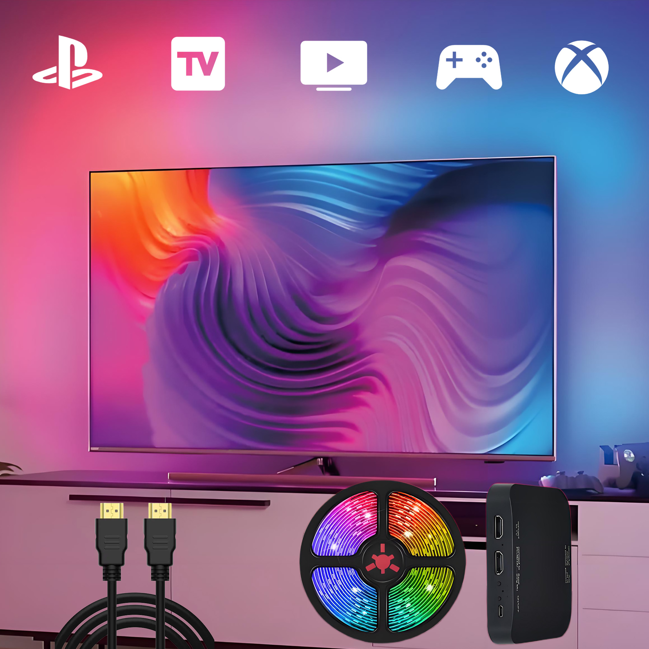 Luzes LED para TV com Sincronização HDMI – Vale a Pena?
