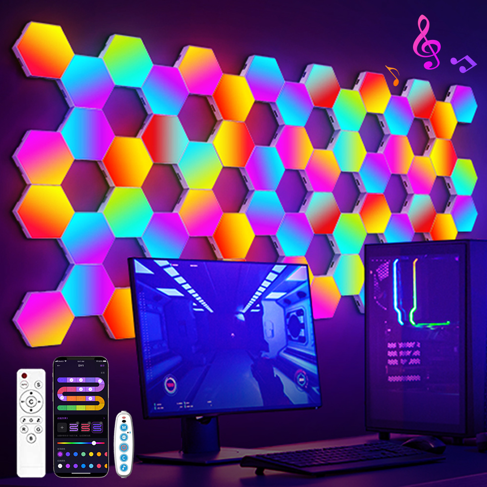 Painéis Hexagonais LED RGB para Parede – Vale a Pena?