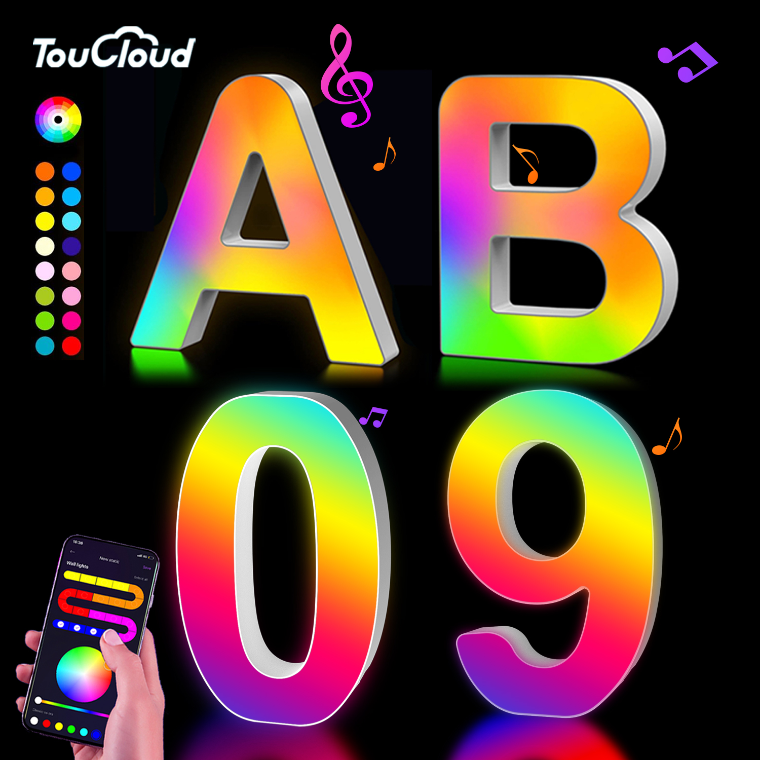 Letras LED RGB Personalizadas com App – Vale a Pena?