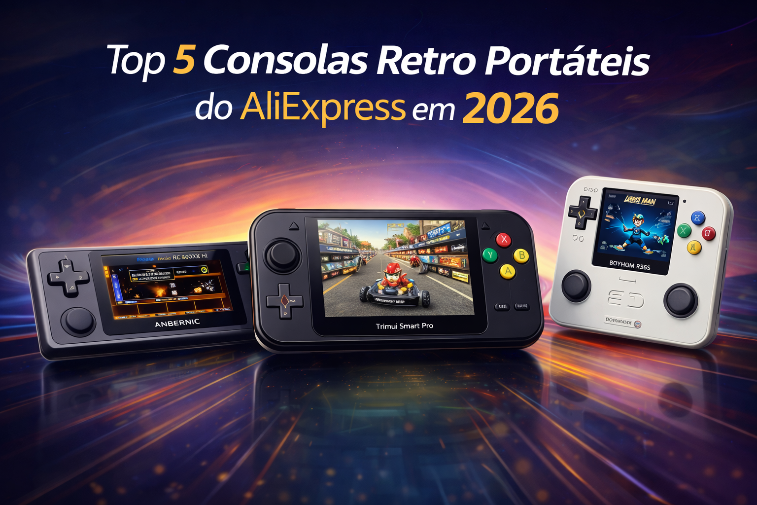 Top 5 Consolas Retro Portáteis do AliExpress em 2026