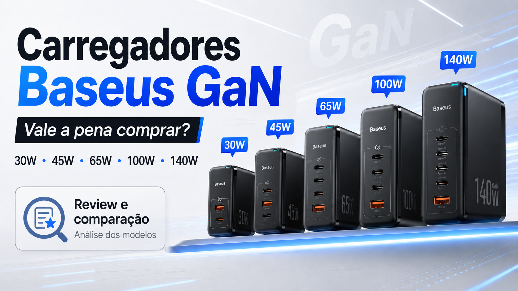 Carregadores Baseus GaN no AliExpress: vale a pena comprar?