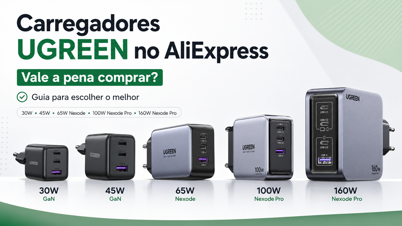 Carregadores UGREEN no AliExpress: vale a pena comprar?