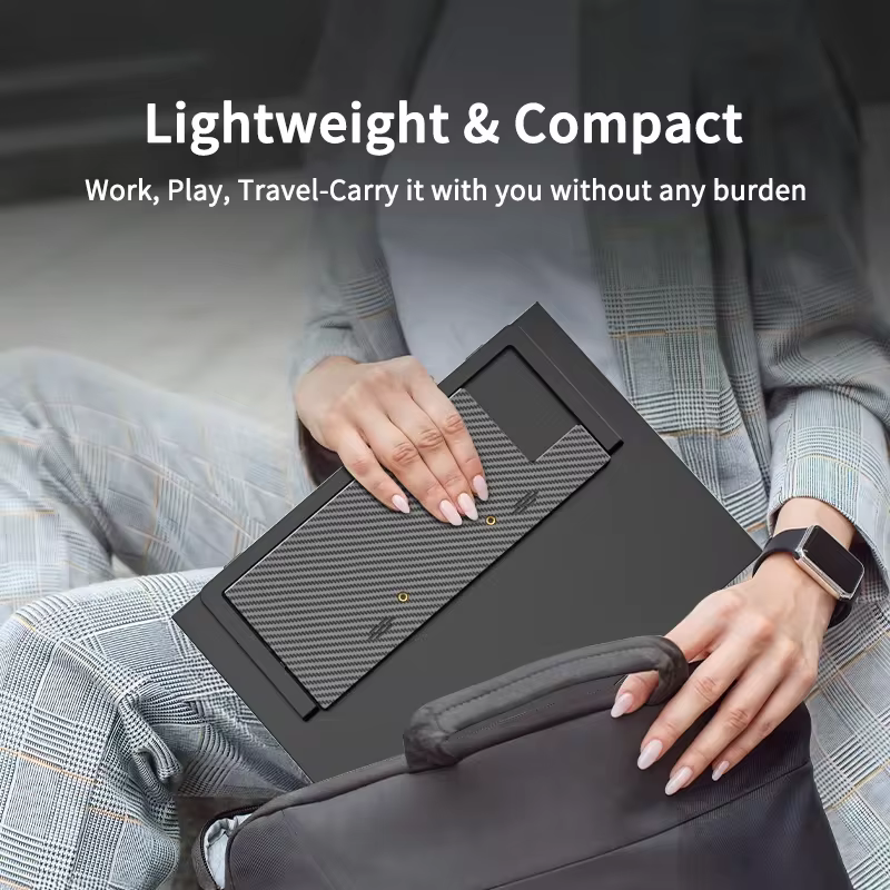 Monitor portátil HGFRTEE 14.1 polegadas compacto e leve para transportar em mochila ou viagem